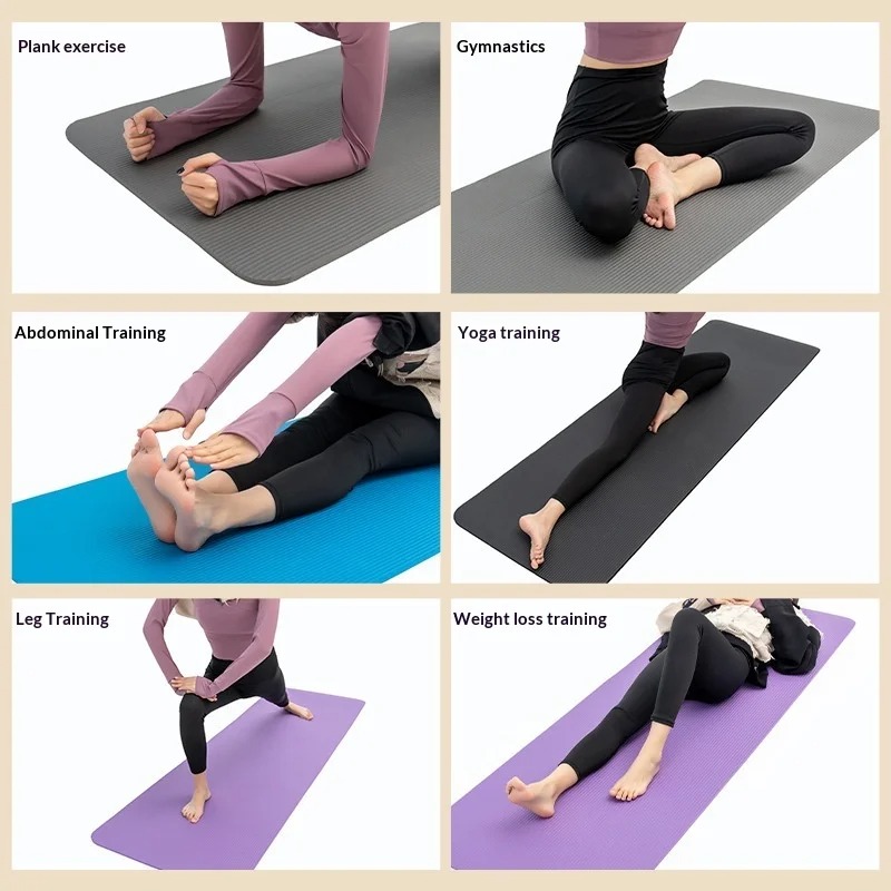 Yoga Of Fitness Mat - سجادة يوجا سميكة للغاية مضادة للانزلاق،