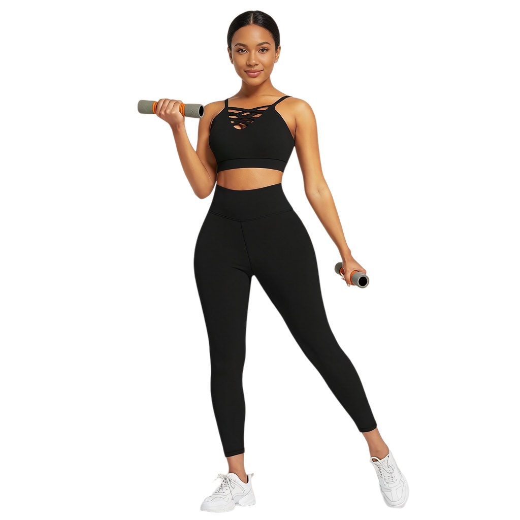 Yoga Fitness & Nutrition Llp - طقم يوجا نسائي من 3 قطع