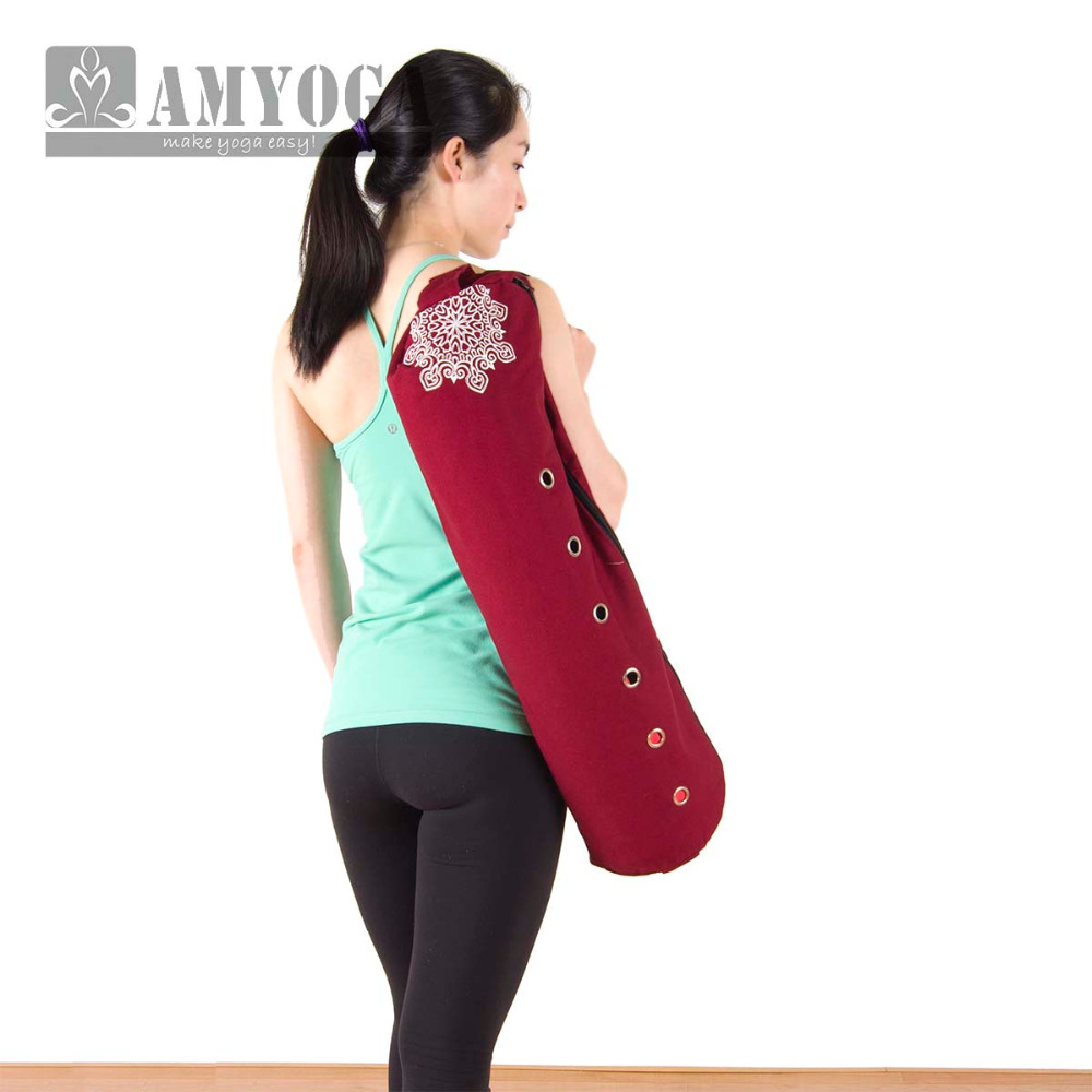 Yoga Fitness Bag - حقيبة يوغا قماشية بحزام كتف واحد،