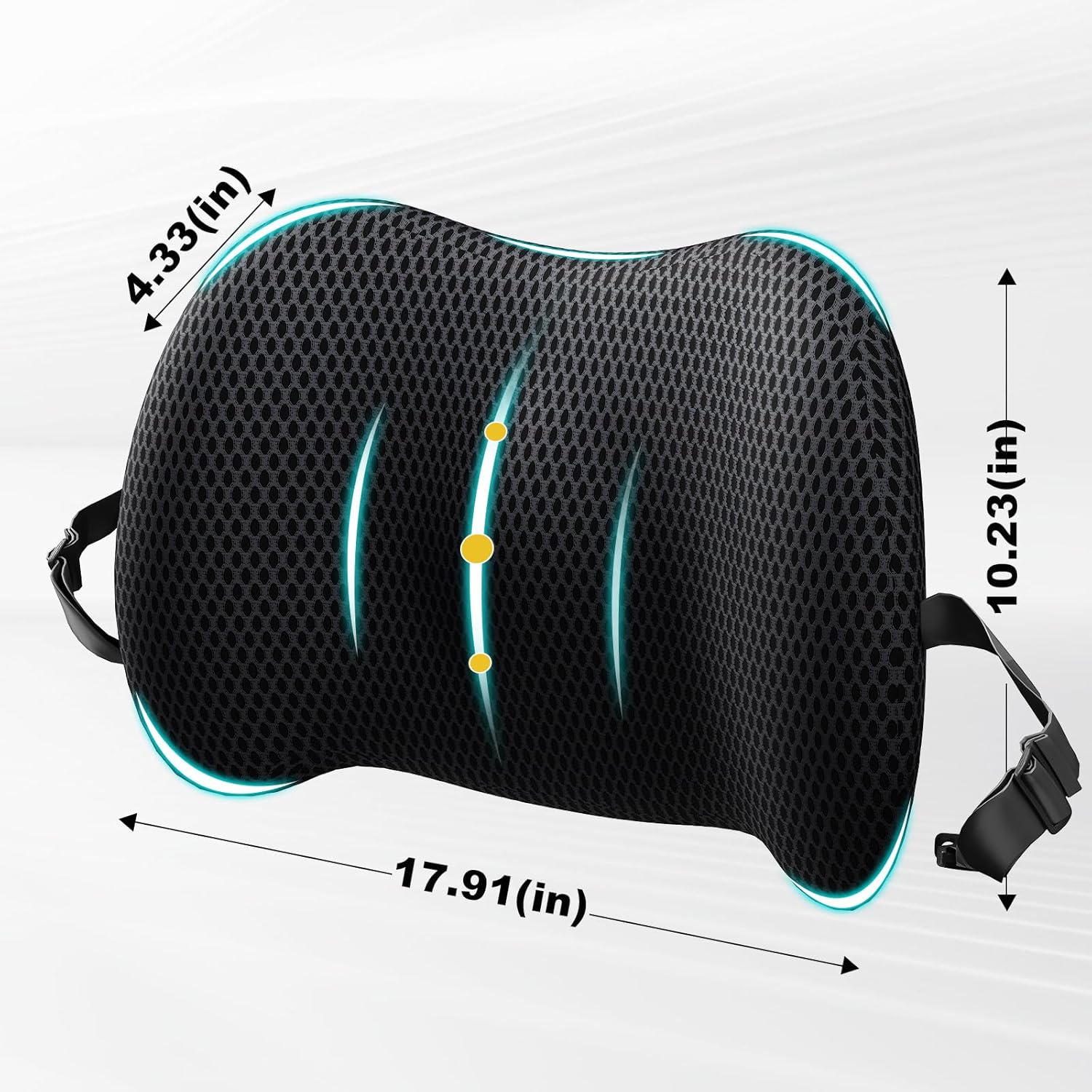 وسادة دعم أسفل الظهر مريحة لكر - مراجعة Posture Corrector Back وسعره