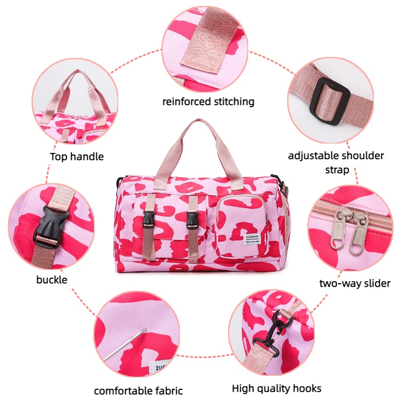 حقيبة رياضية أنيقة بنقشة الفهد - مراجعة Yoga Fitness Bag وسعره