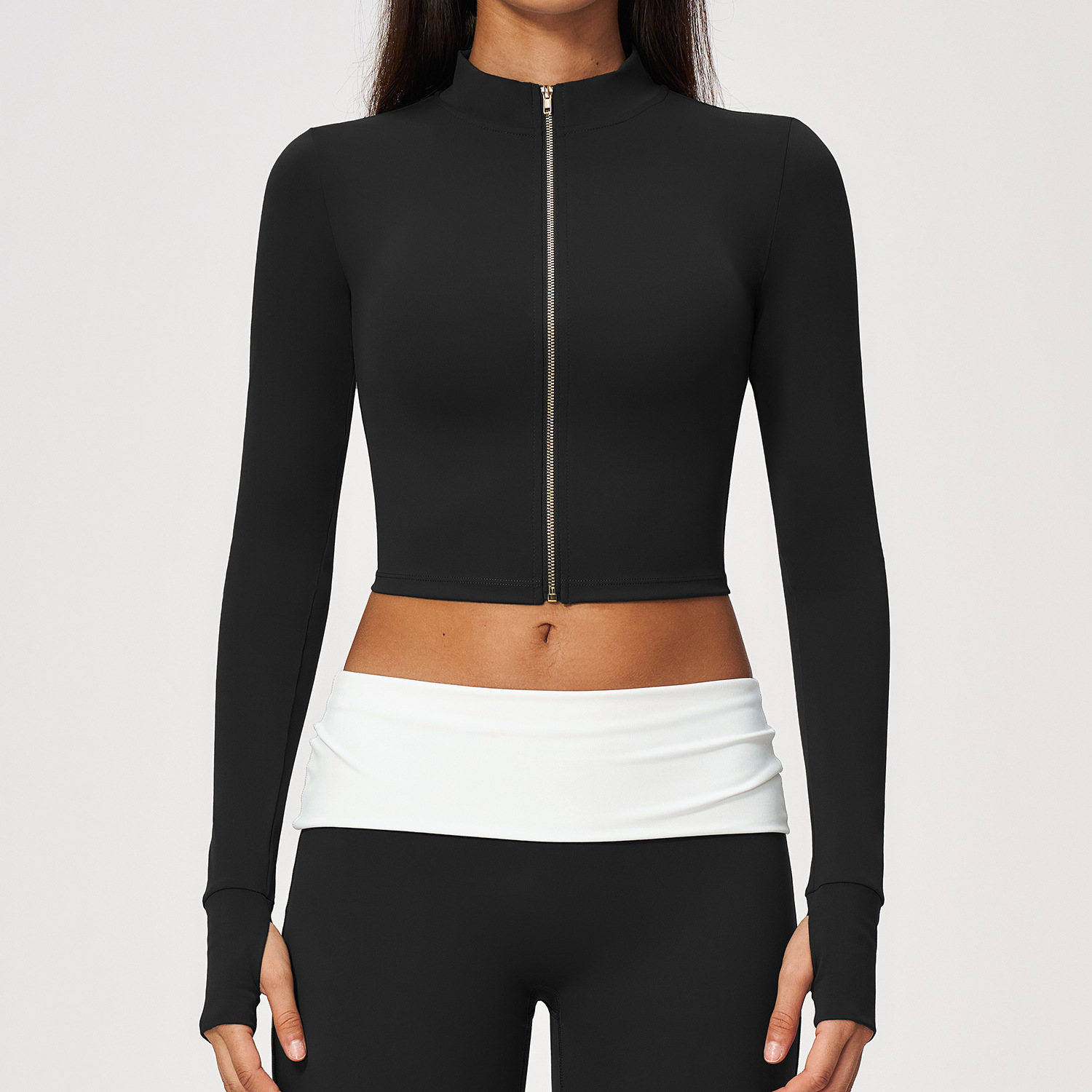 جاكيت يوغا بأكمام طويلة، ملمس  - مراجعة Yoga Fitness Jacket وسعره