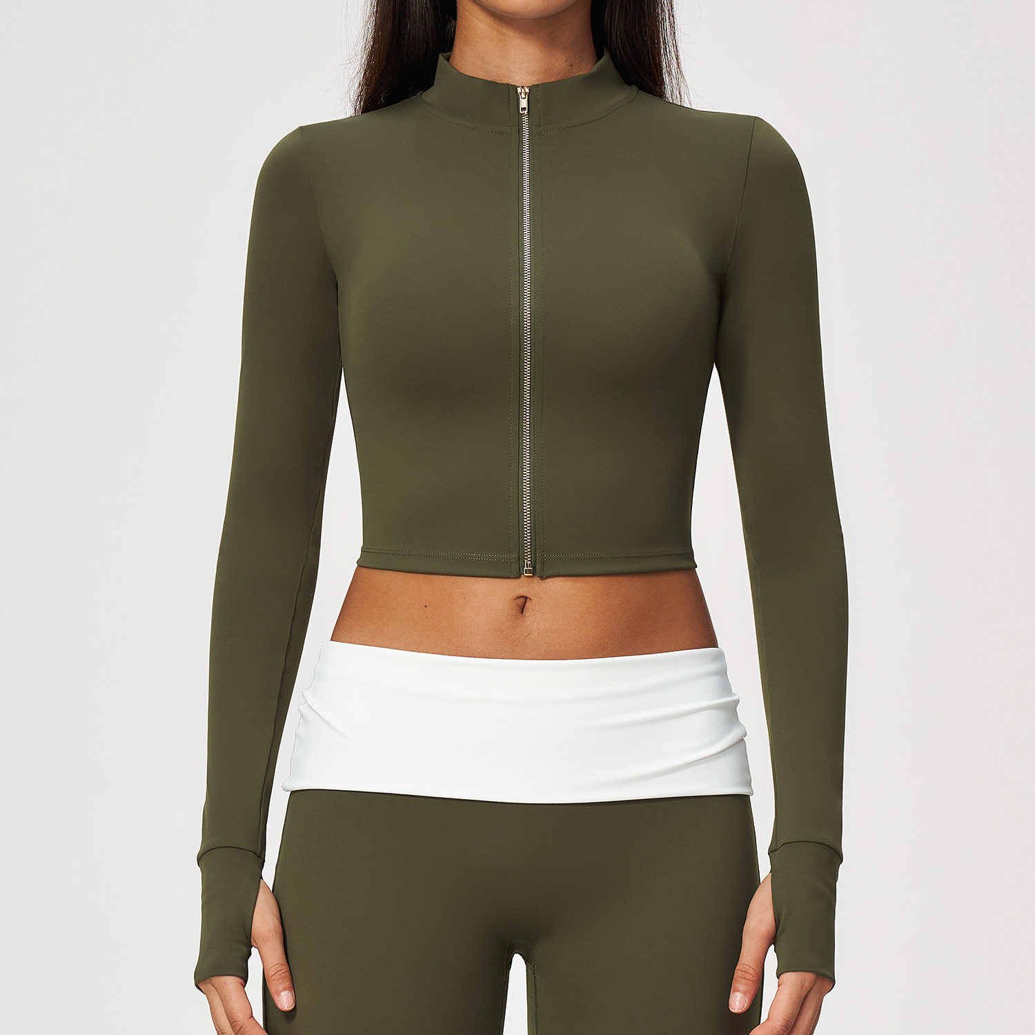 جاكيت يوغا بأكمام طويلة، ملمس  - مراجعة Yoga Fitness Jacket وسعره